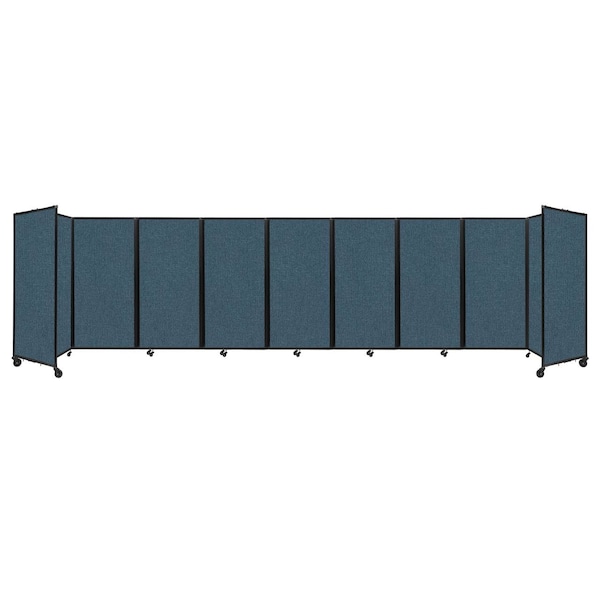 Room Divider 360 Folding Portable Partition 25' x 6' Caribbean Fabric